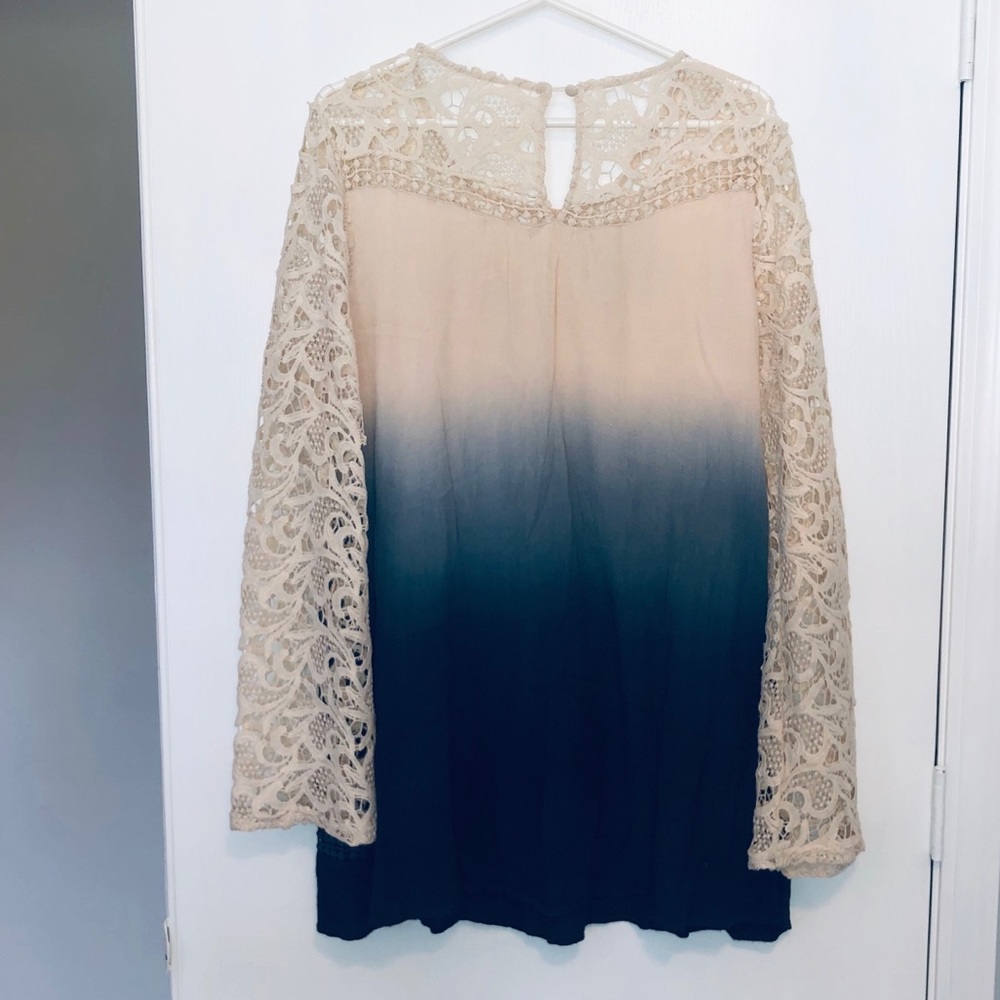 Navy blue and cream dress from Hoity Toity! NEW!!